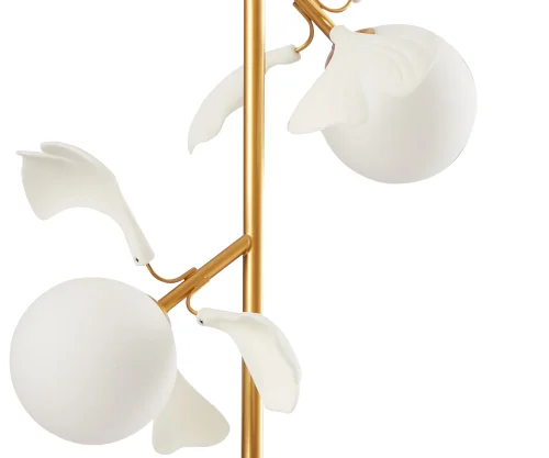 Светильник подвесной Аста 07867-2A,33 Kink Light белый 2 лампы, основание золотое в стиле современный флористика молекула шар фото 3